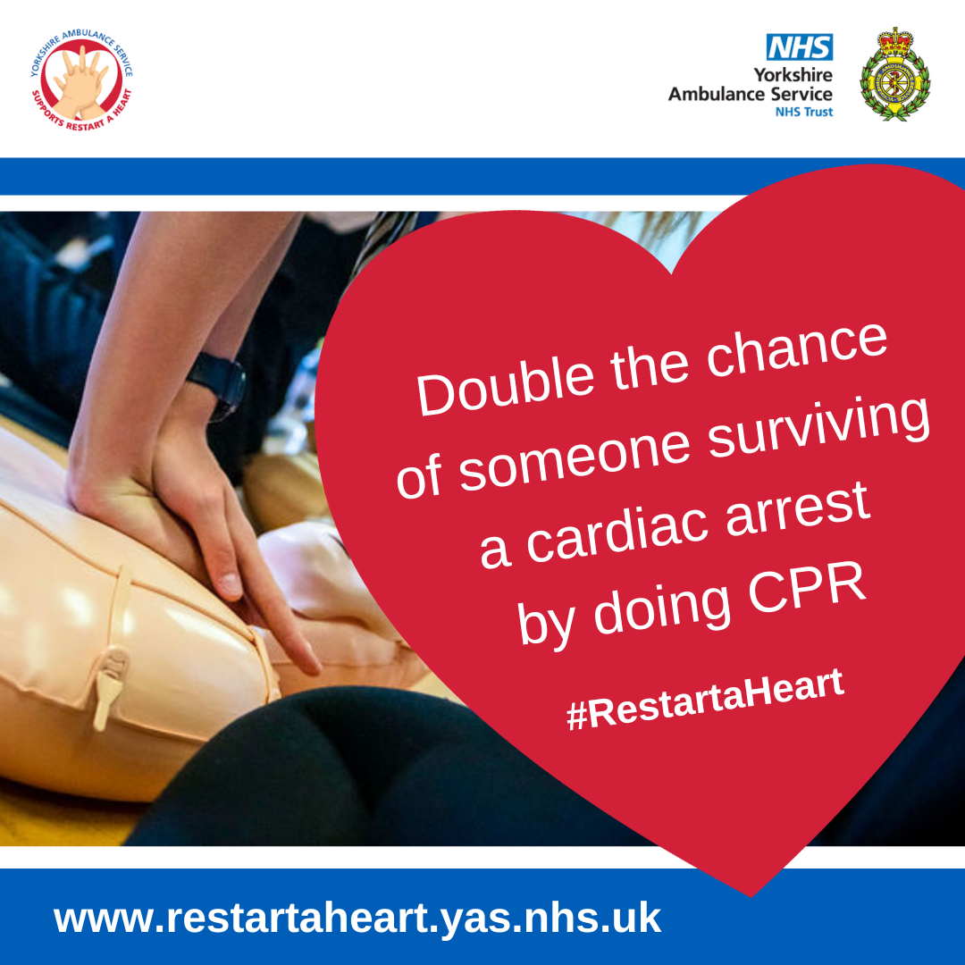 Download: 'Double the chance of someone surviving a cardiac arrest' social media graphic
