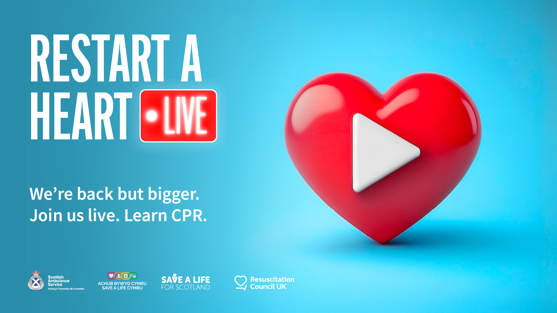 Heart with play button